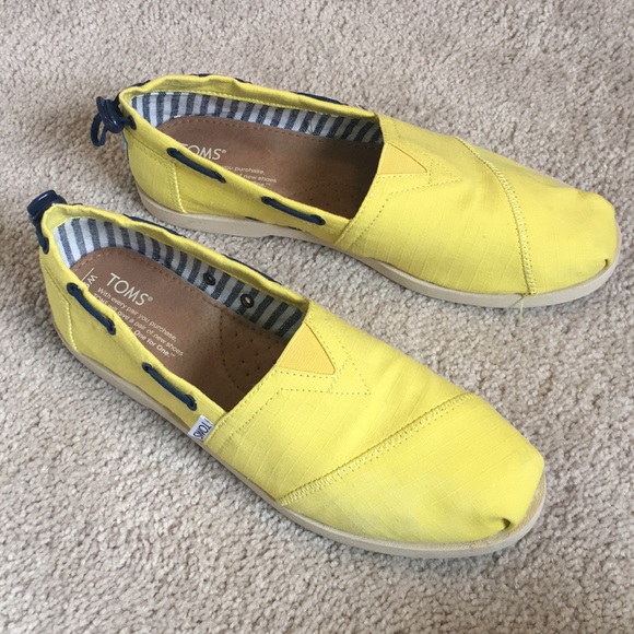 yellow toms shoes